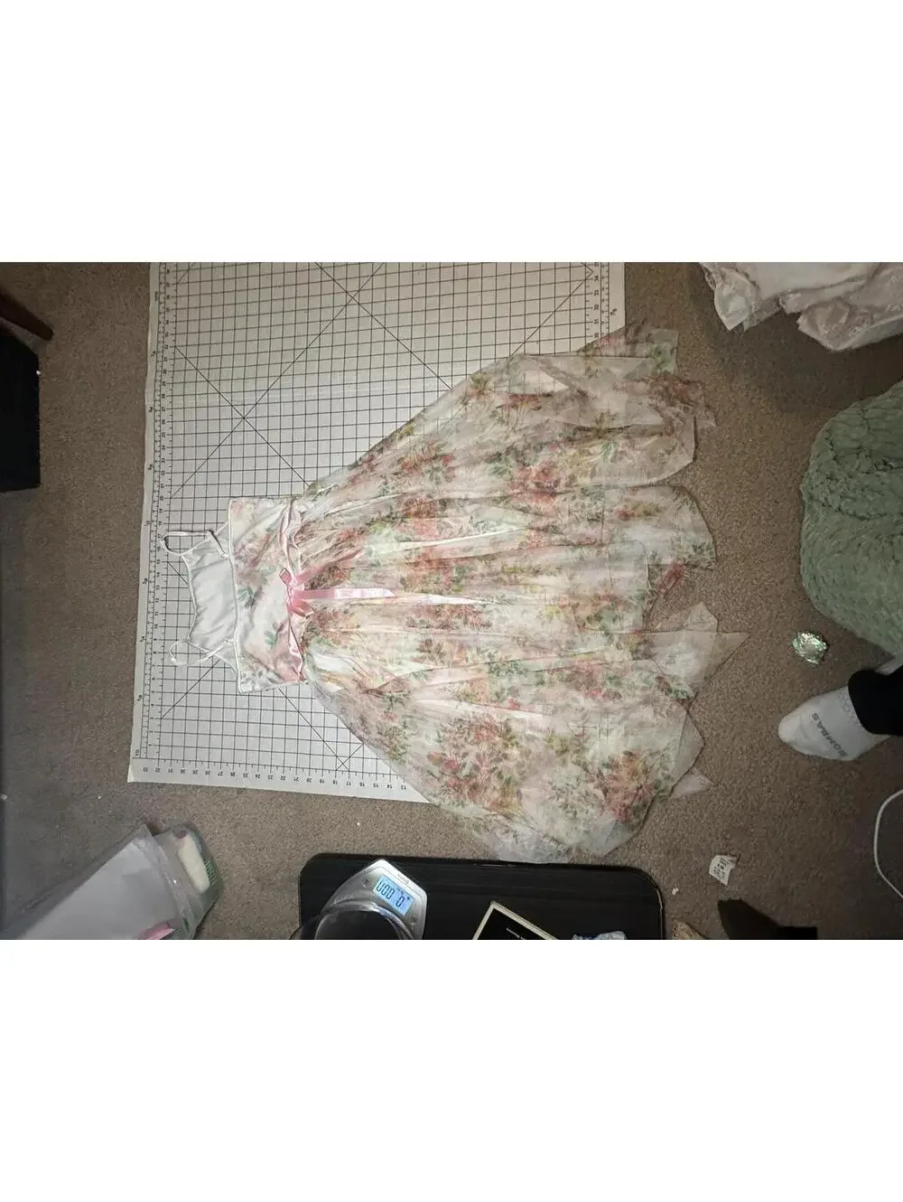 Lilt Floral Spring Party Dress Tulle Girls Youth Size Large 14